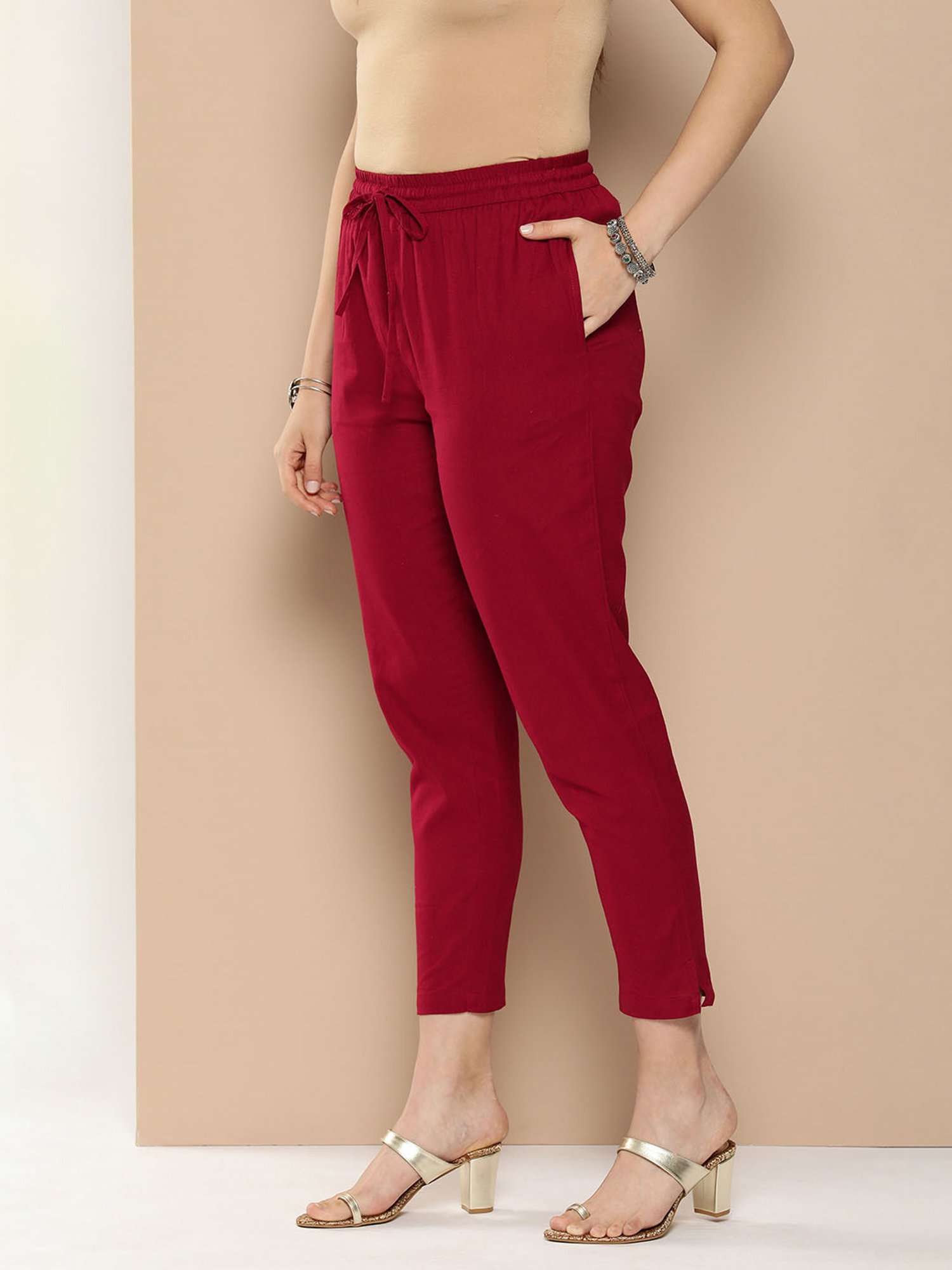 Amukti Red Pants