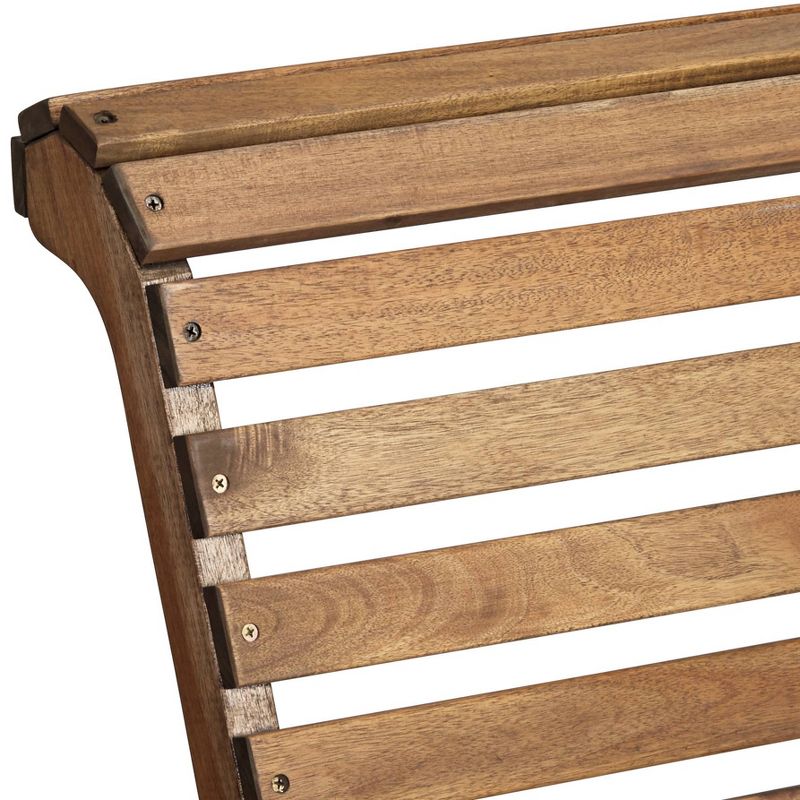 Teal Island Designs Kenneth Acacia Natural Wood Adirondack Chair