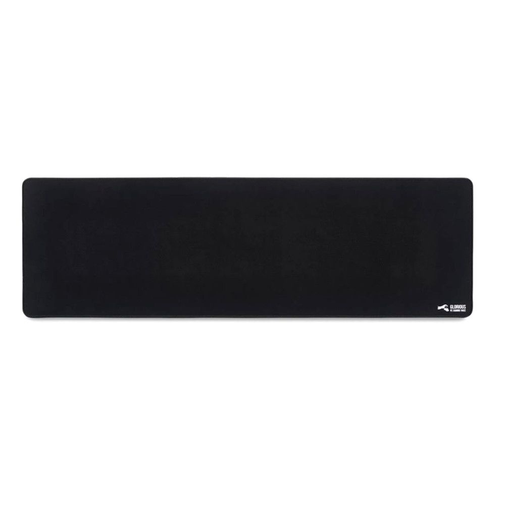 Glorious Large Gaming Mouse Mat / Pad - Stitched Edges, 2mm thick, Black Mousepad | 11"x13"x0.08" (G-L)