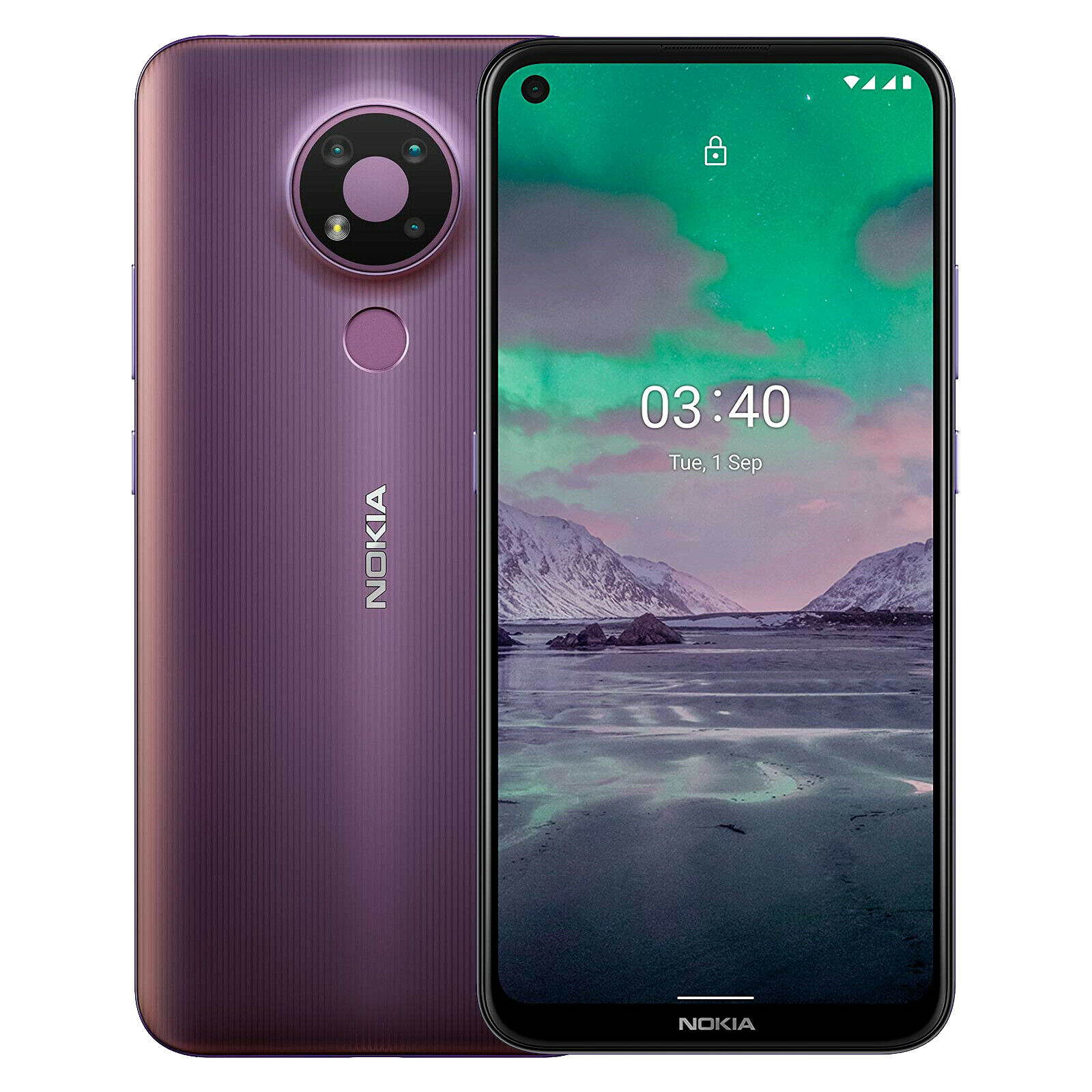 Nokia 3.4 Dual-SIM 64GB ROM + 3GB RAM (GSM Only | No CDMA) Factory Unlocked 4G/LTE Smartphone (Fjord Blue) - International Version