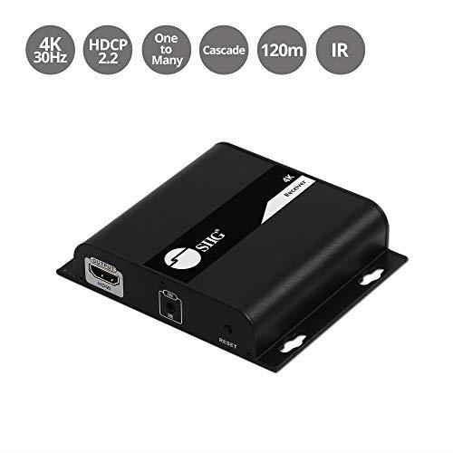 SIIG HDMI 4K30Hz HDbitT over IP Extender Receiver CEH25E11S1