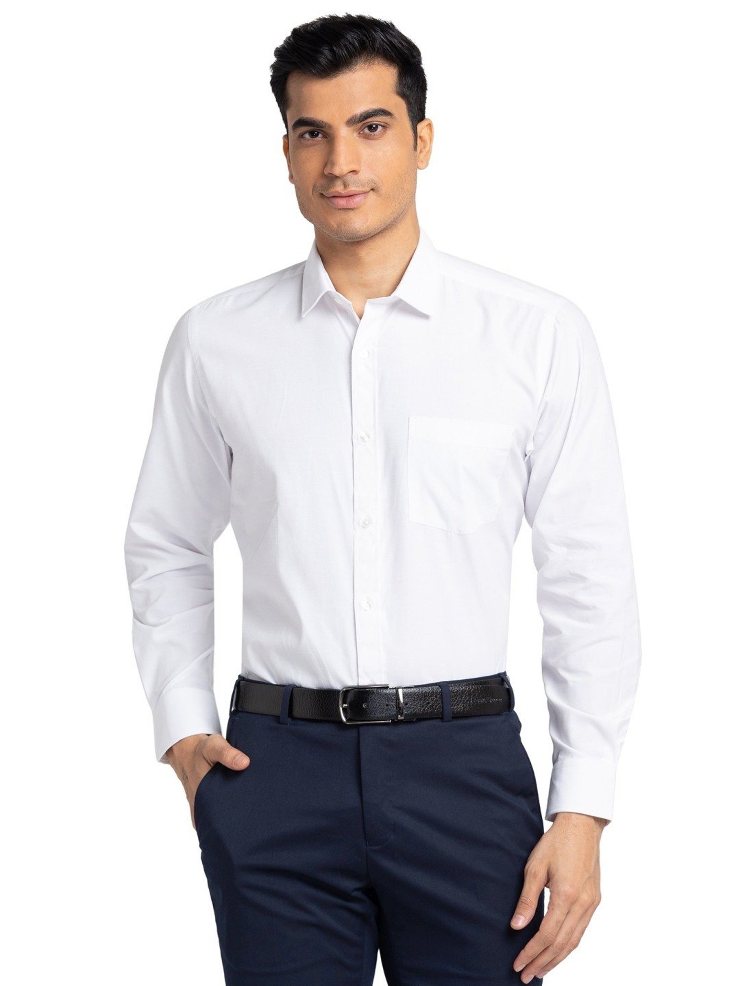 Park Avenue White Regular Fit Shirt
