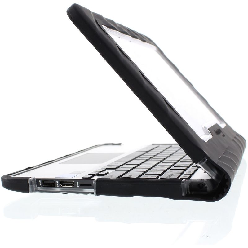 Gumdrop Drop Tech Case for Chromebook - Clear, Transparent, Black - For Chromebook - Black
