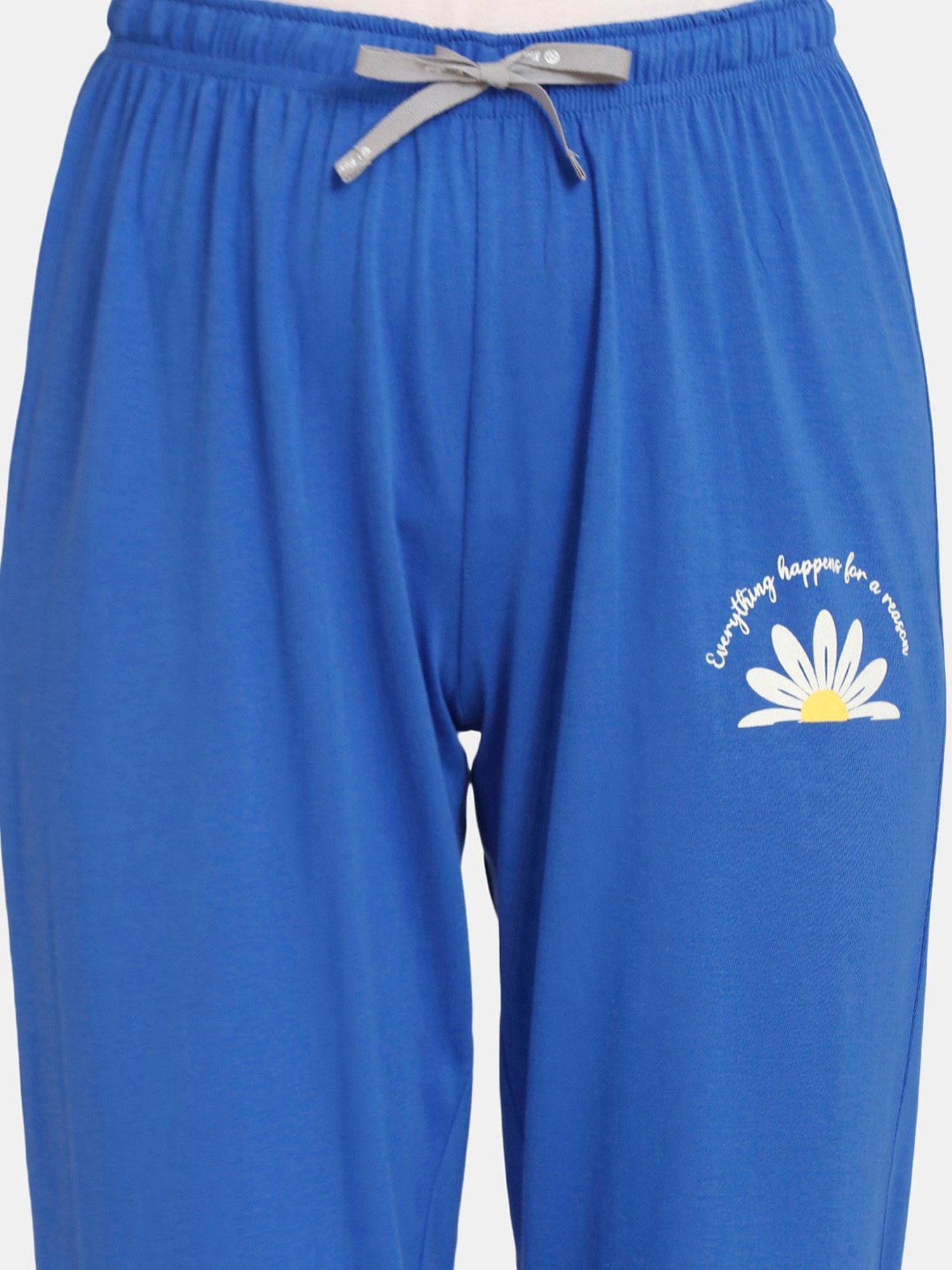 Rosaline by Zivame Blue Printed Pyjamas