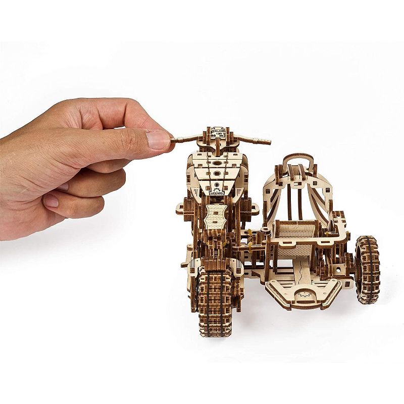 UGears Models UGears Mechanical Models 3D Wooden Puzzle | Motorcycle with Sidecar