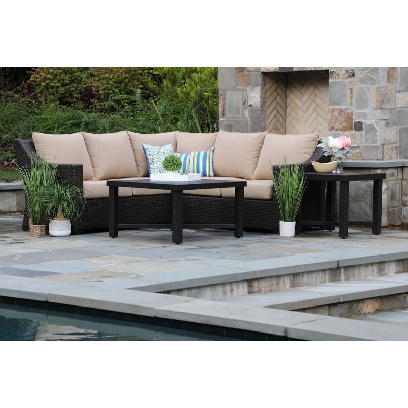 Birch 5pc Sunbrella Sectional Set Tan - Canopy Home and Garden
