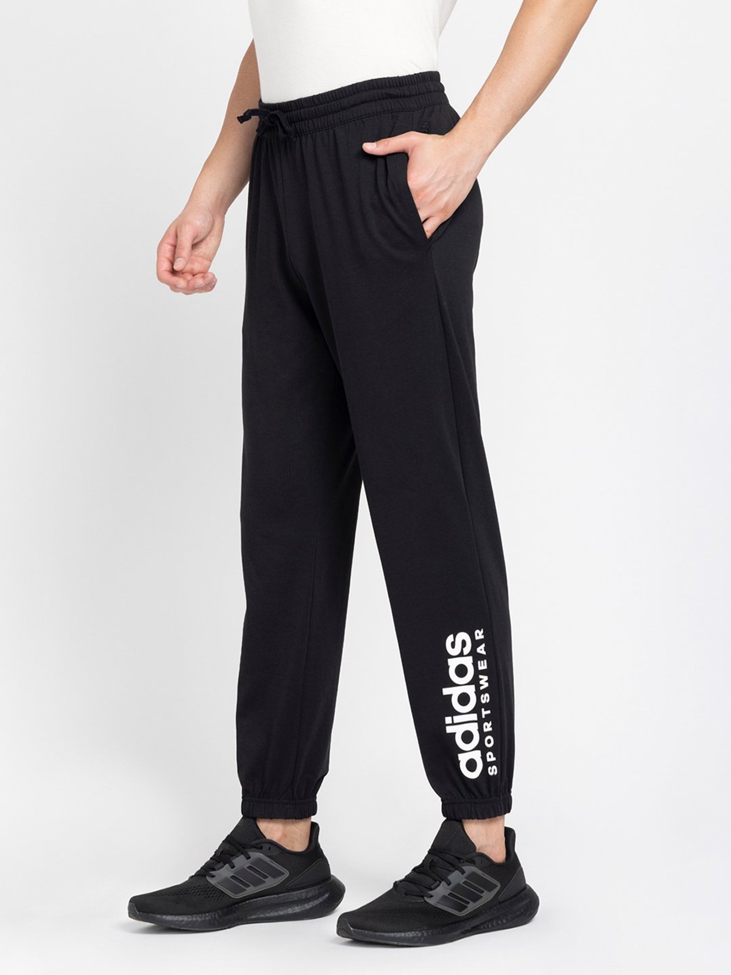 Parx Black Jogger Fit Joggers