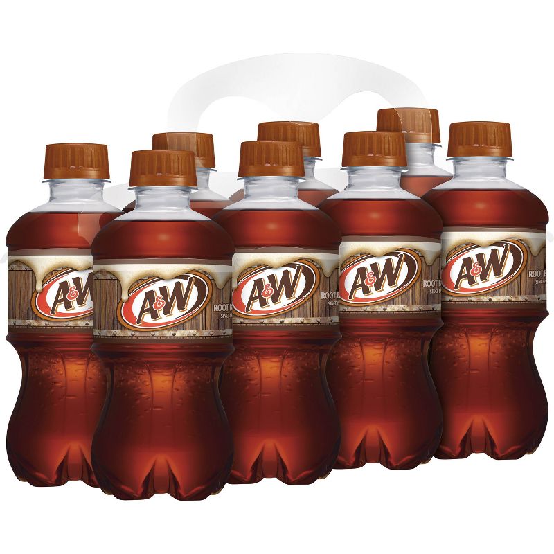 A&W Root Beer Soda - 8pk/12 fl oz Bottles