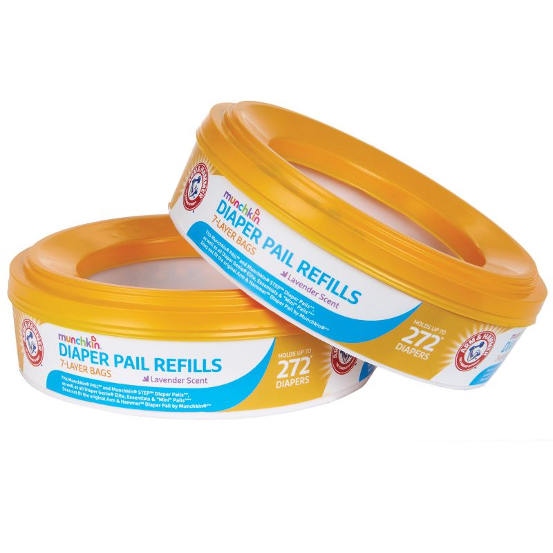Munchkin Arm & Hammer Diaper Pail Refill Rings- 2pk/544ct