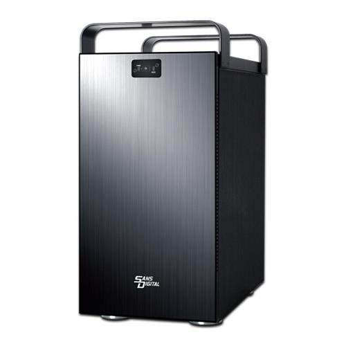 SANS DIGITAL AN8L+B - 64bit 8 Bay iSCSI and Windows/MAC/Linux Files Shared Dual Gigabit NAS Server (Black)