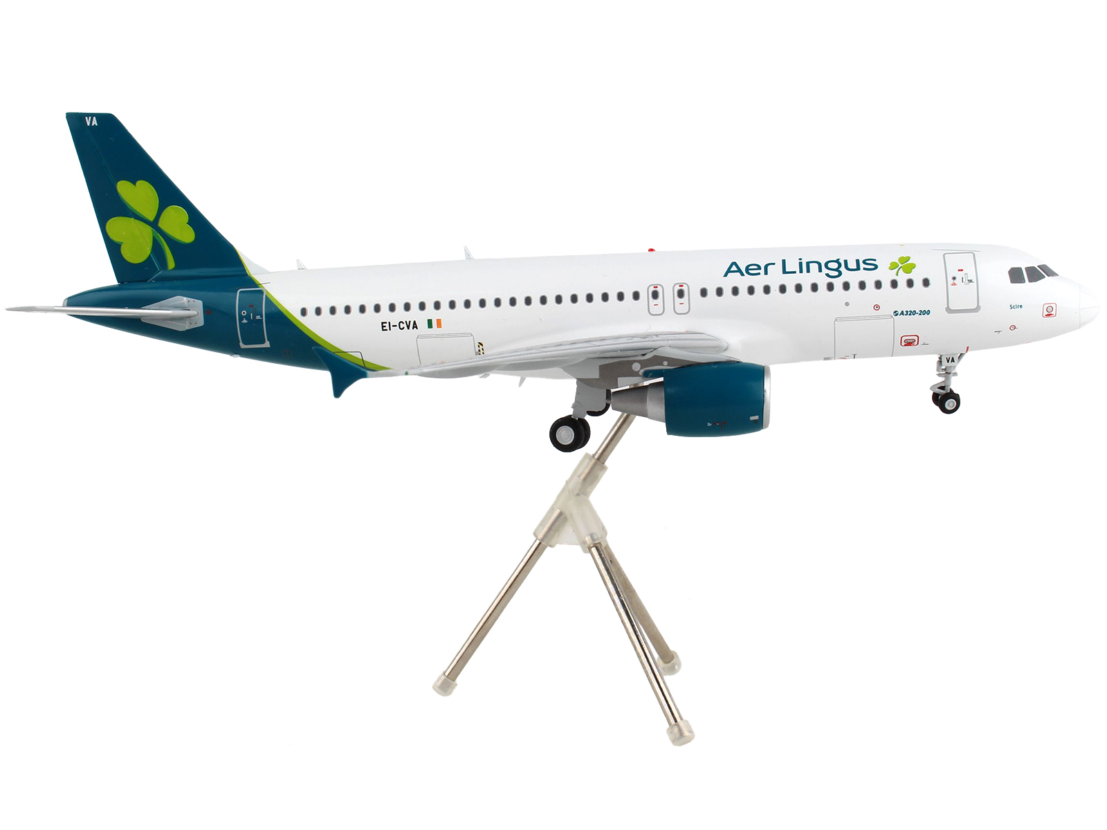 Airbus A321neo Commercial Aircraft "American Airlines" (N413AN) Gray with Striped Tail 1/400 Diecast Model Airplane by GeminiJets