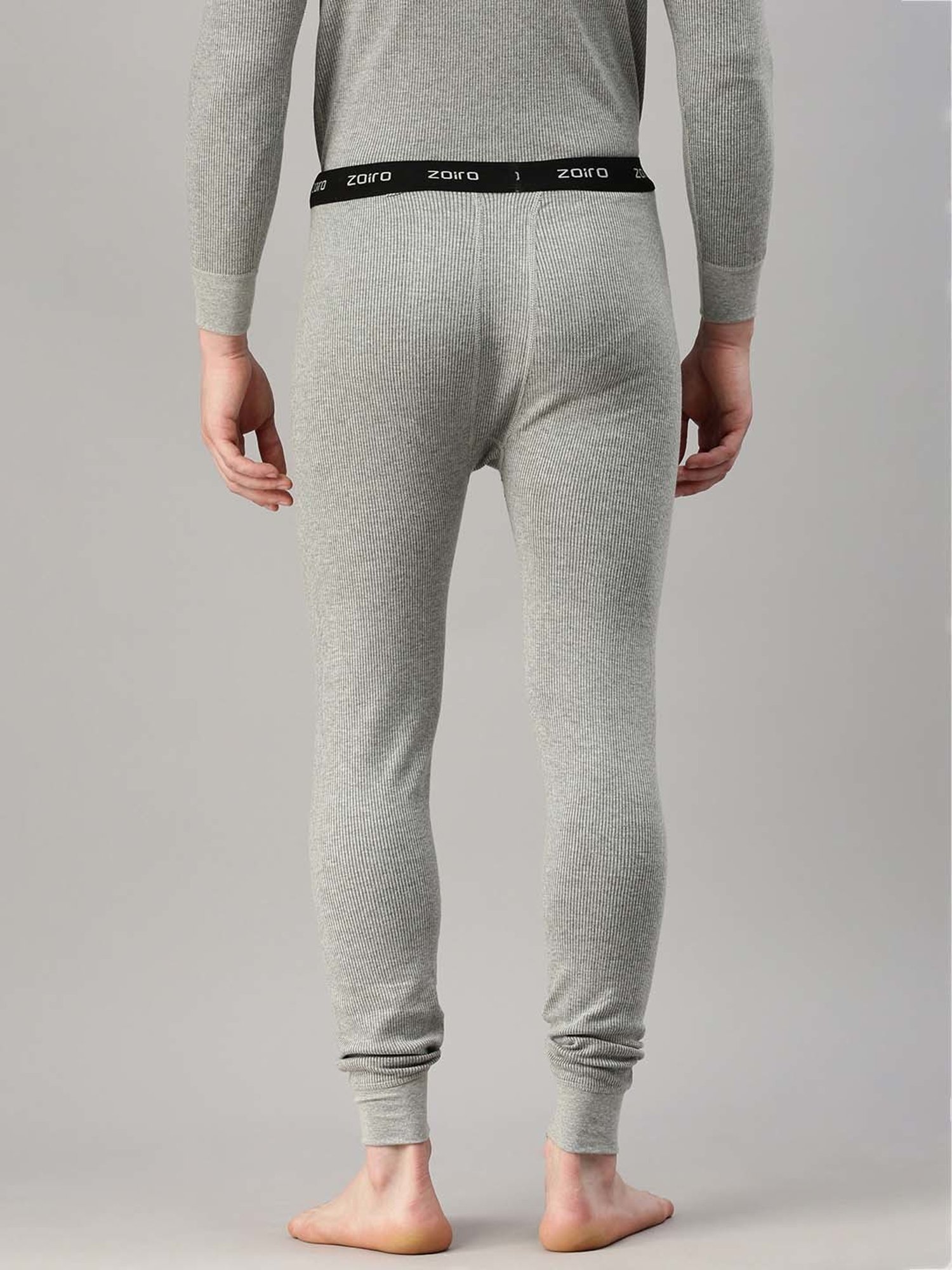Zoiro Grey Melange Thermal Bottom