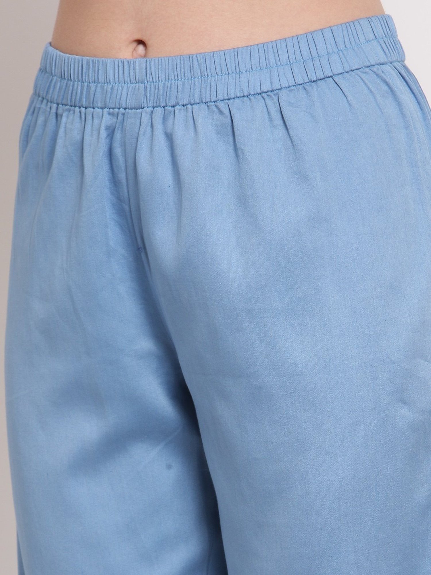 DART STUDIO Blue Relaxed Fit Palazzos