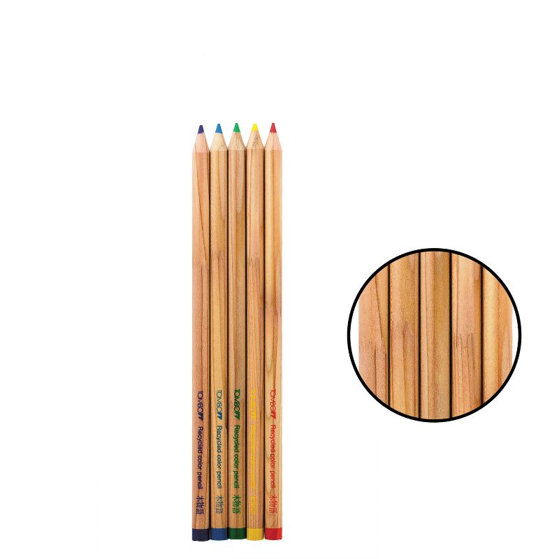 Tombow Recycled Colored Pencils Natural Wood Recycled Cedar Artist Quality 5/ST 61550