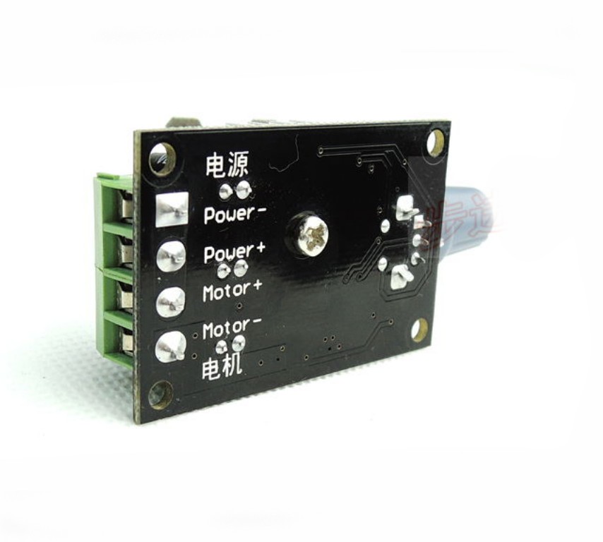 PWM DC motor speed governor module maximum current 3A The output voltage DC 6V~28V speed control switch
