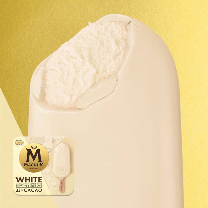 Magnum White Chocolate Ice Cream Bars - 3ct