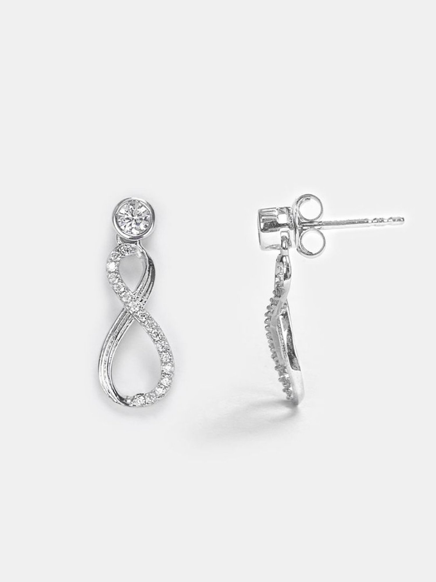 Shaya 92.5 Sterling Silver Infinite Possibilities Earrings for Women
