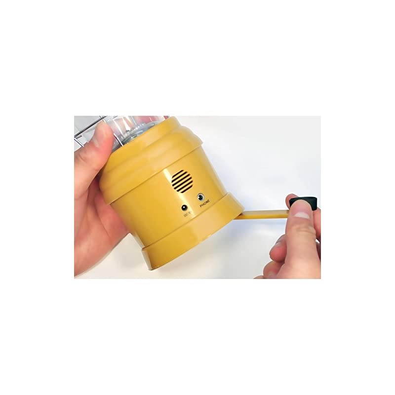 Portable Multifunctional Hand Crank Lantern - Portable Battery Operated Radio Lamp with AM/FM Radio, Speaker, Powered by AA Batteries, Rechargeable Battery, Power Hand Crank Recharger -  PSDNL22YL
