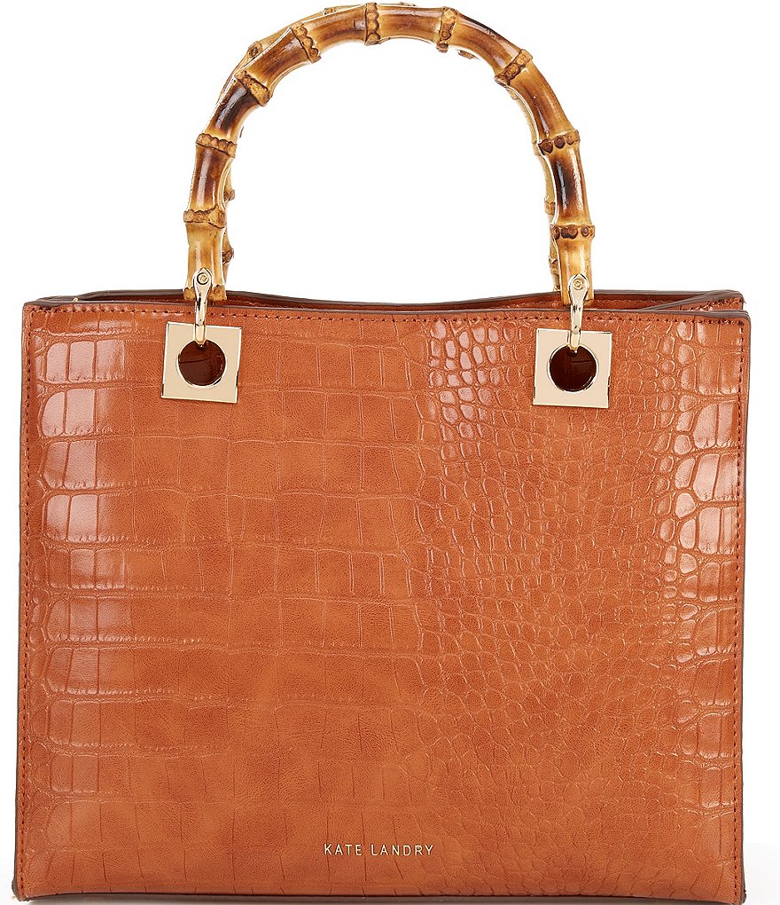 Kate Landry Bamboo Handle Satchel Bag