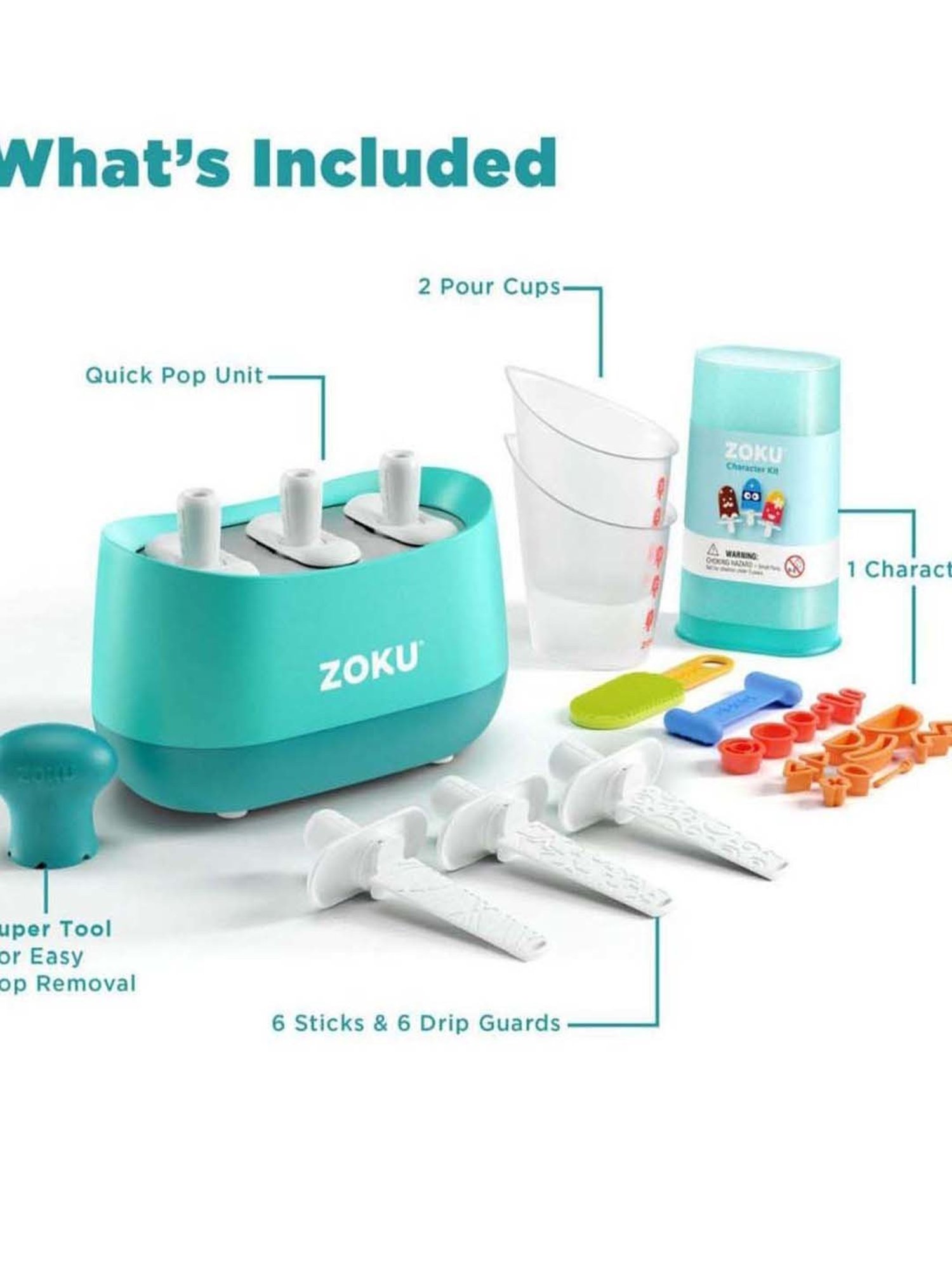 Zoku Blue Aluminium Quick Pop Maker (0.06 L)