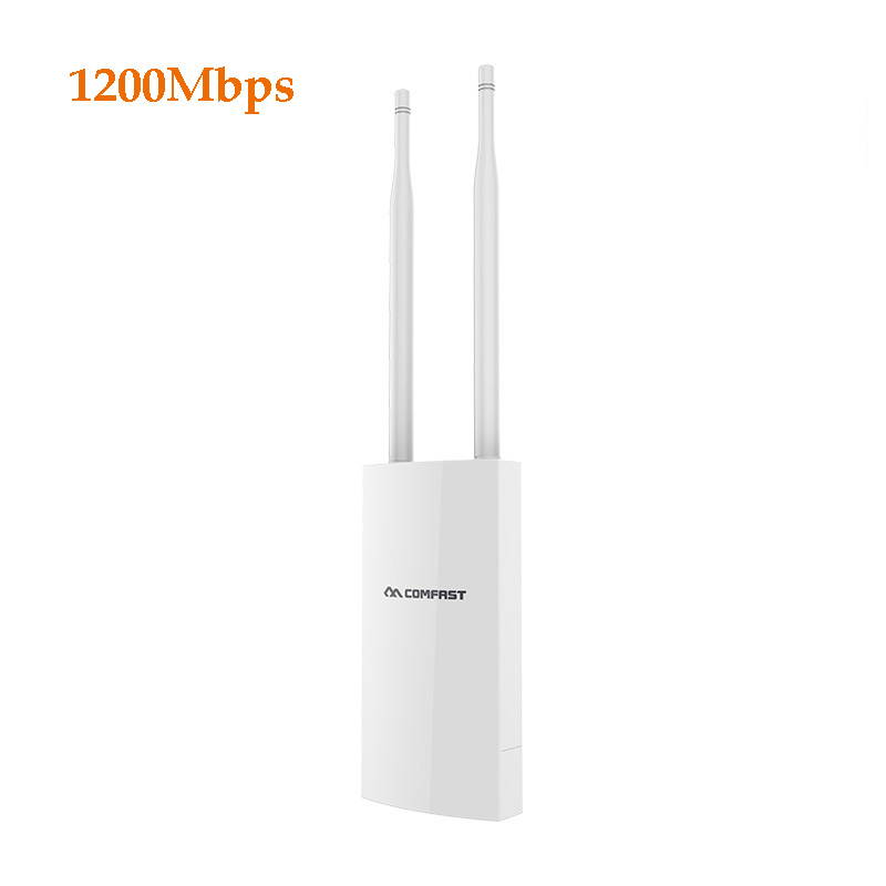 300Mbps High Power Outdoor Wireless Access Point, 2.4GHz 300Mbps Dual 5dbi External Antenna POE, sed for Outdoor WiFi Coverage