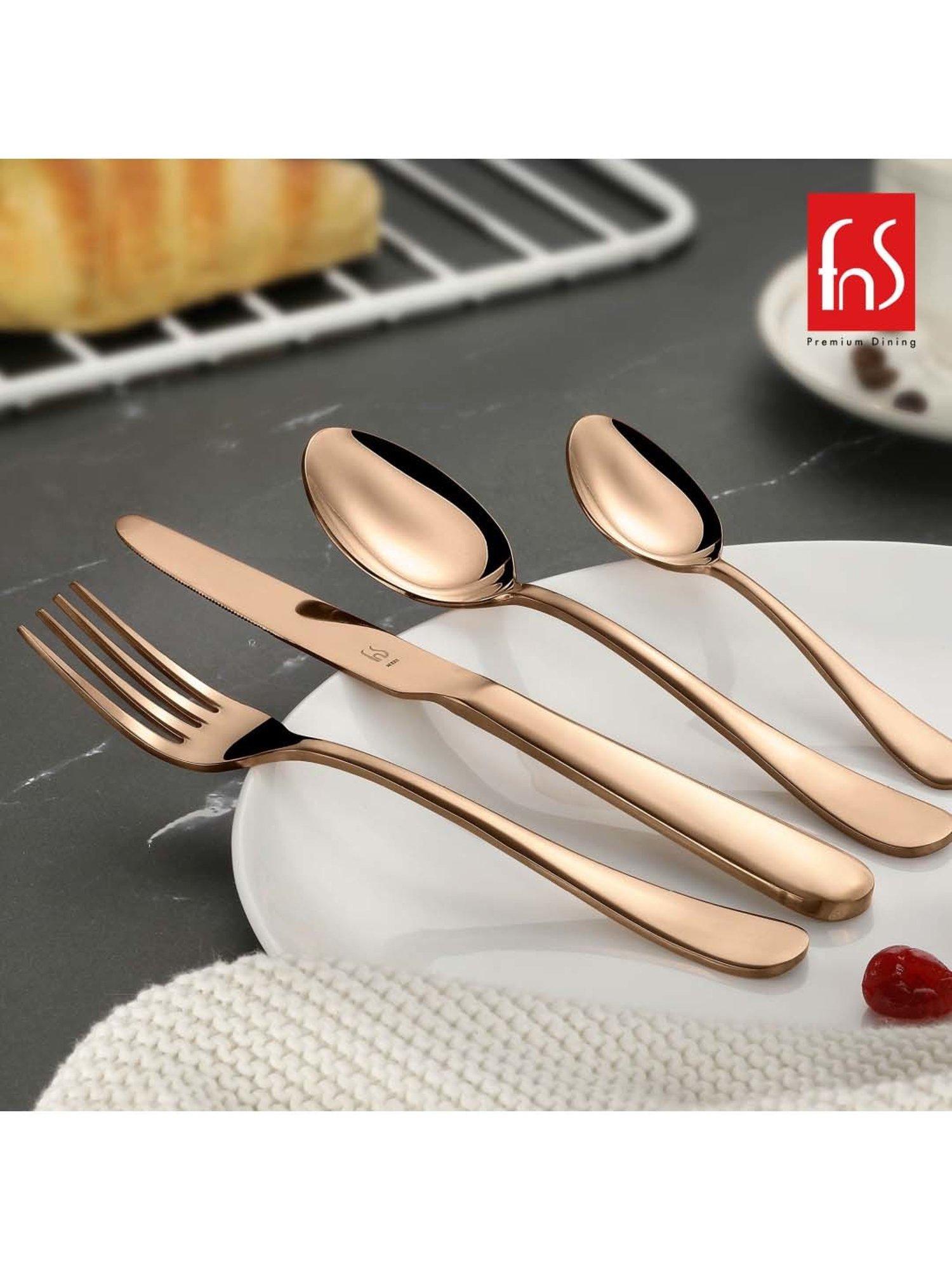 Home4U Iona Multi Wood Cutlery (2 Pcs)