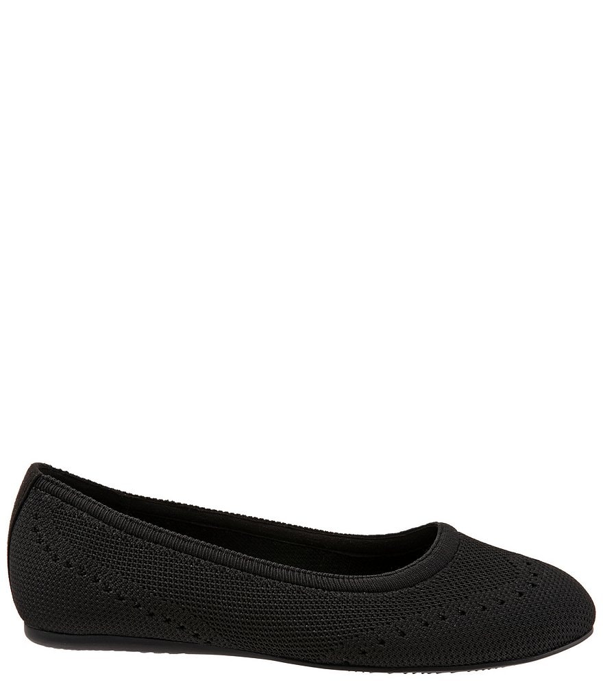 SoftWalk Santorini Tailored Stretch Knit Slip On Flats