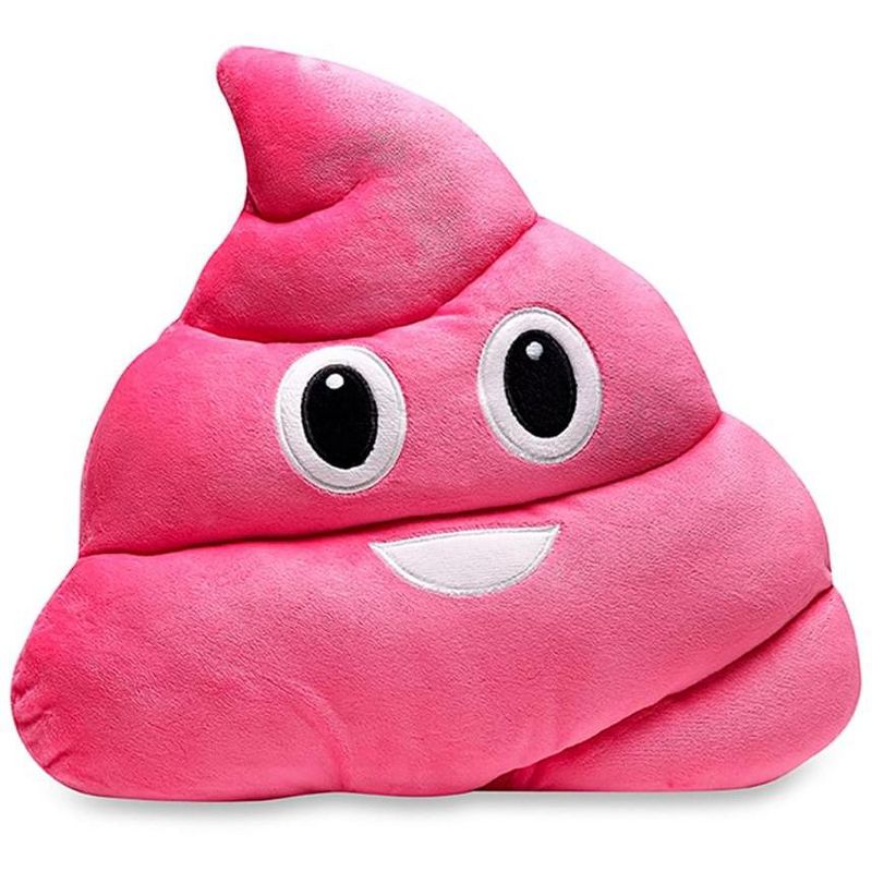 Top Trenz Inc Emojicon 15" Strawberry Scented Poop Pillow