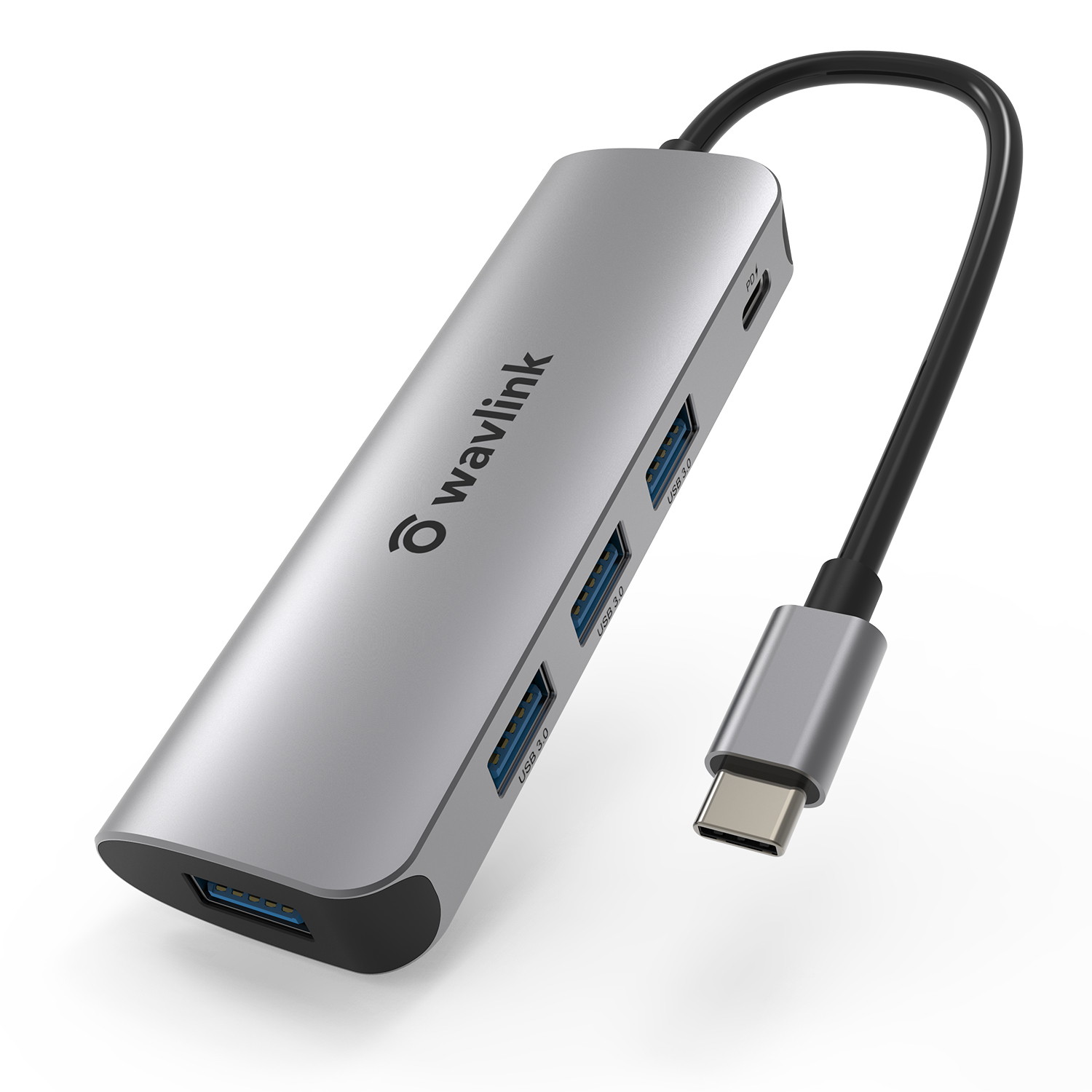 Wavlink USB C Hub, Type C Adapter Mini Docking Station with 4K HDMI Port, 2 USB 3.0, TF/SD Card Reader, USB-C PD3.0 100W  and Thunderbolt 3, LED indicator For MacBook Pro for MacBook Pro/Air