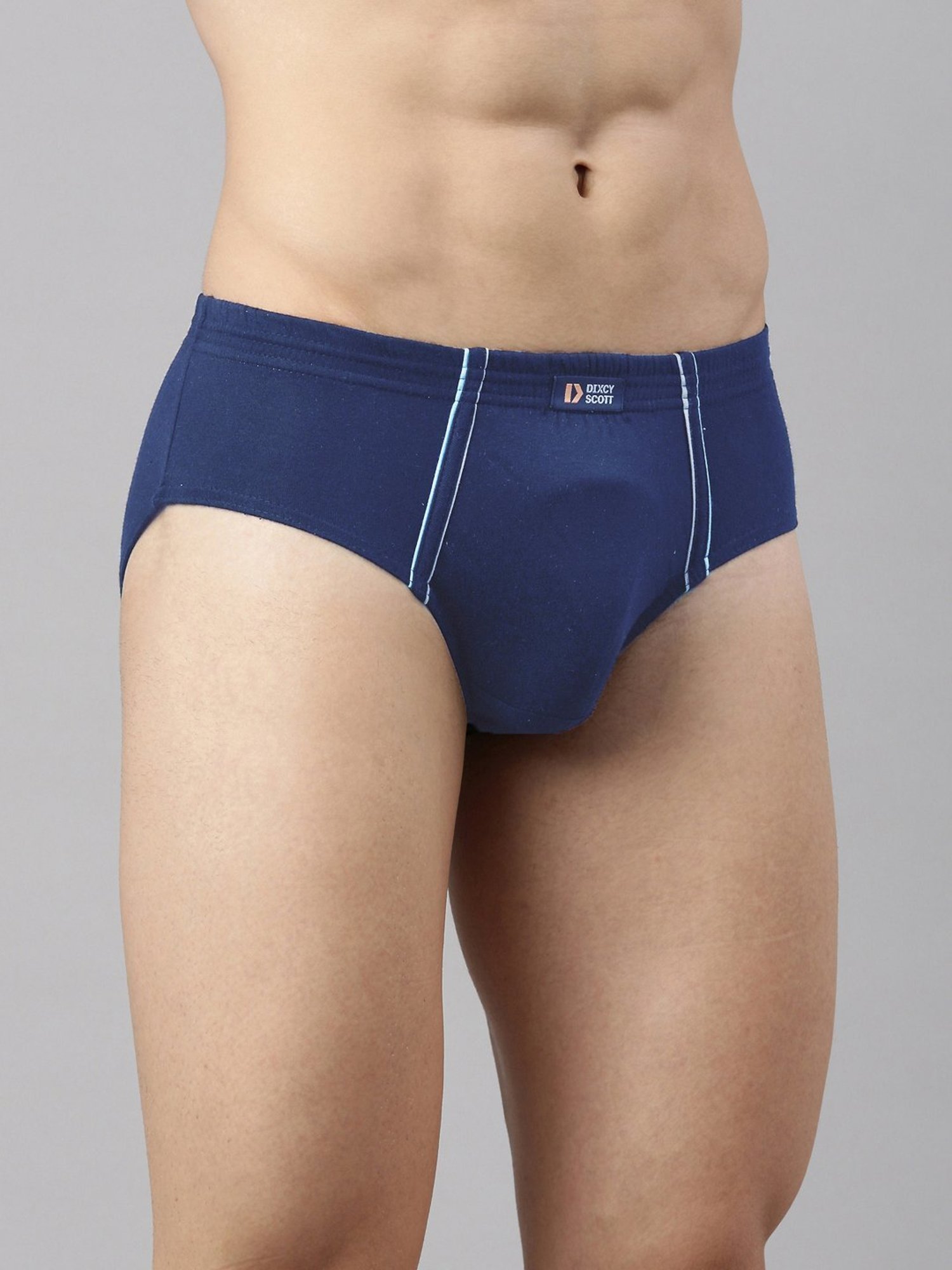 Dixcy Scott Originals Blue Cotton Regular Fit Brief