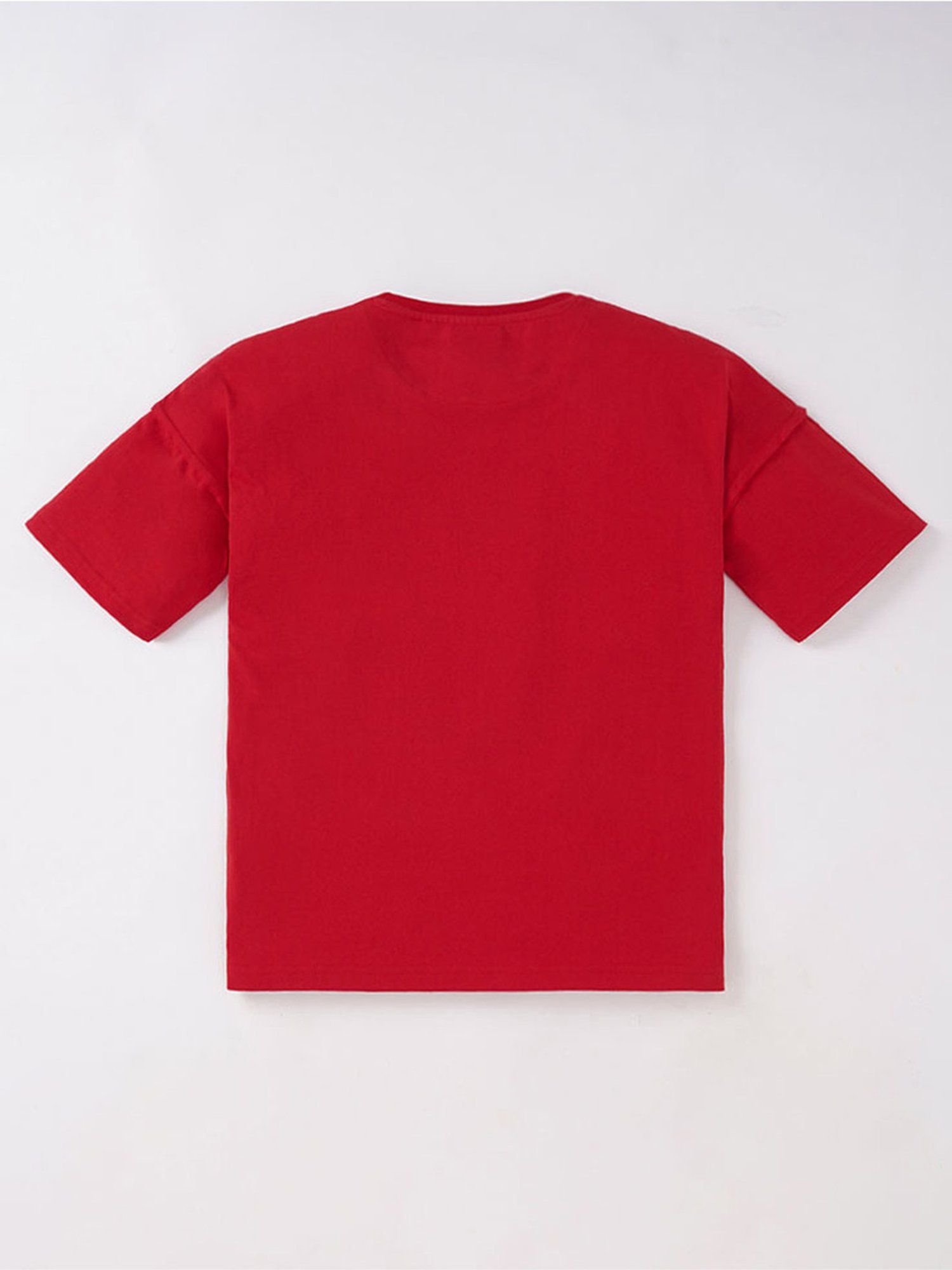 Edheads Kids Red Cotton Printed T-Shirt