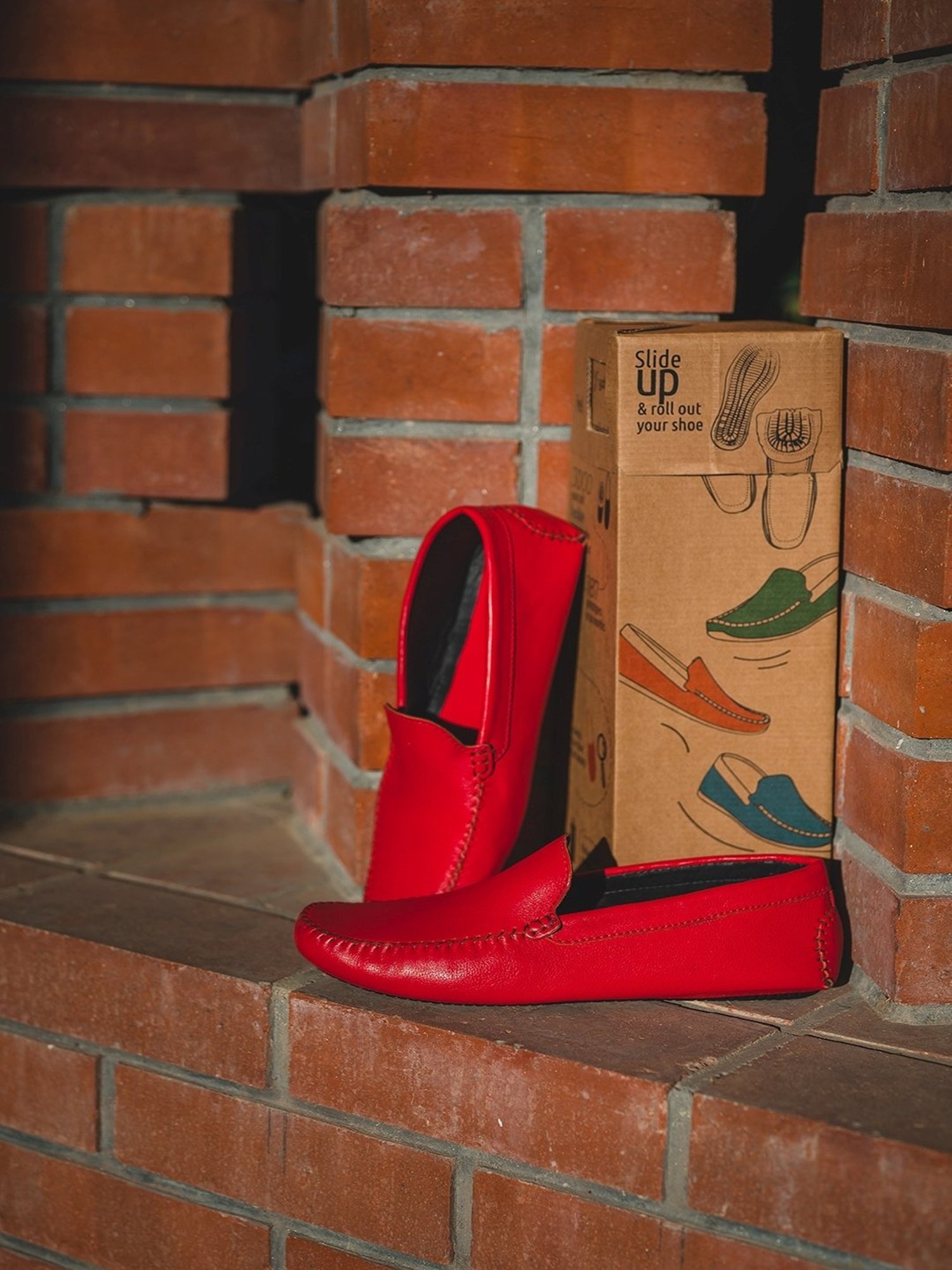 Yoho Men's Anti Pain Archflex Red Loafers