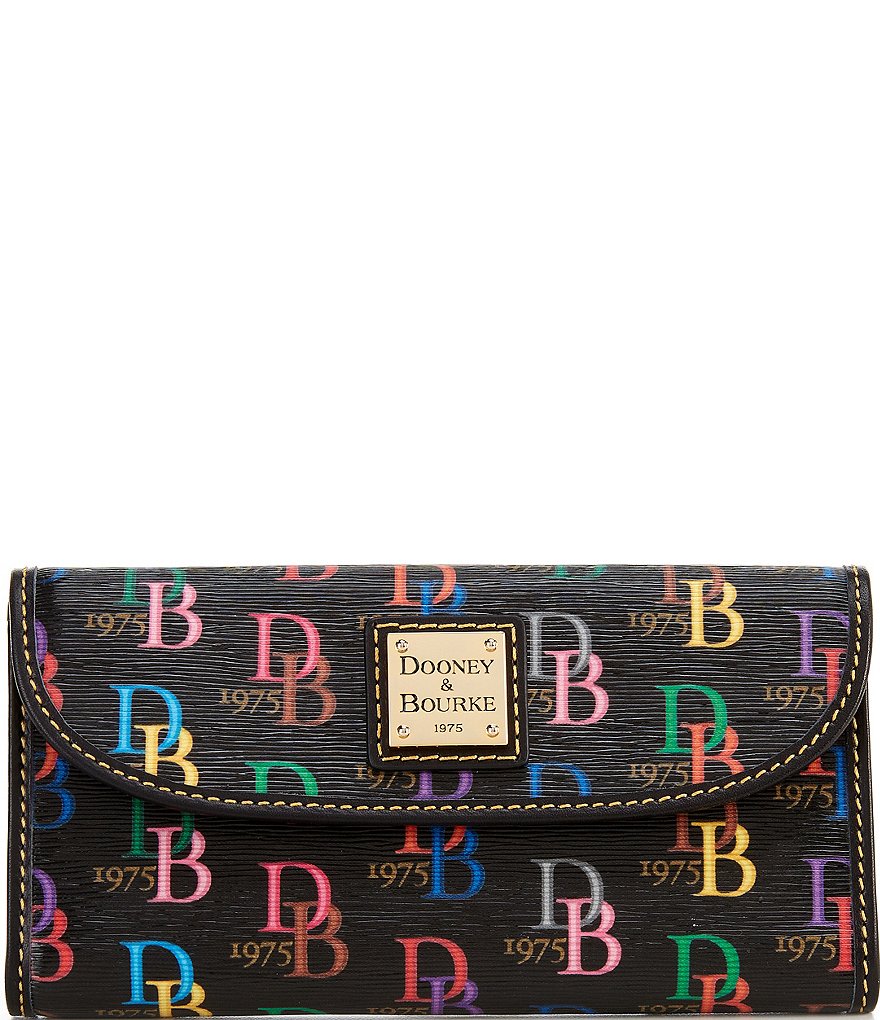 Fossil Liza Embossed Woven Zip Around Clutch Wallet