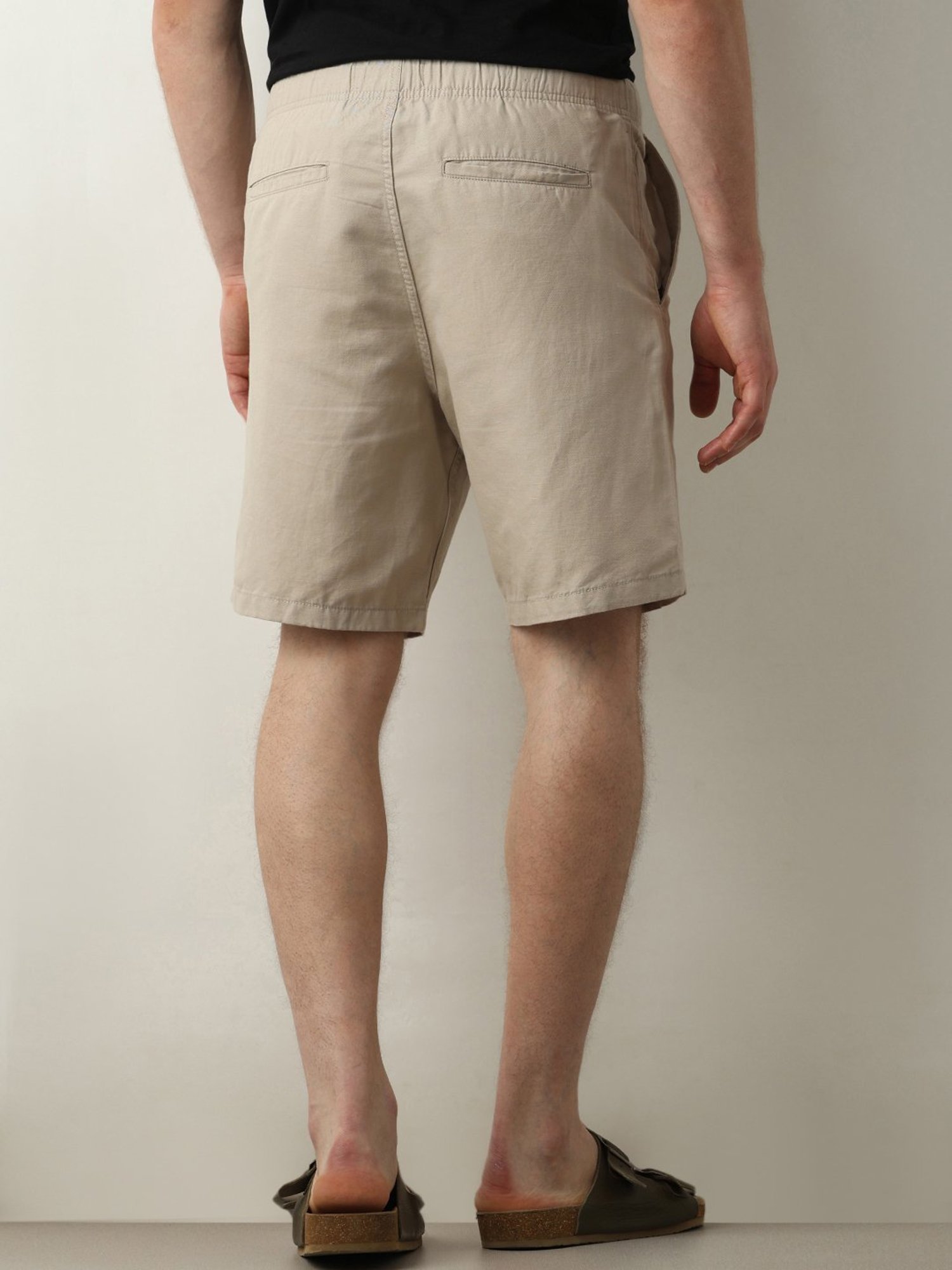 SELECTED HOMME Beige Regular Fit Chino Shorts
