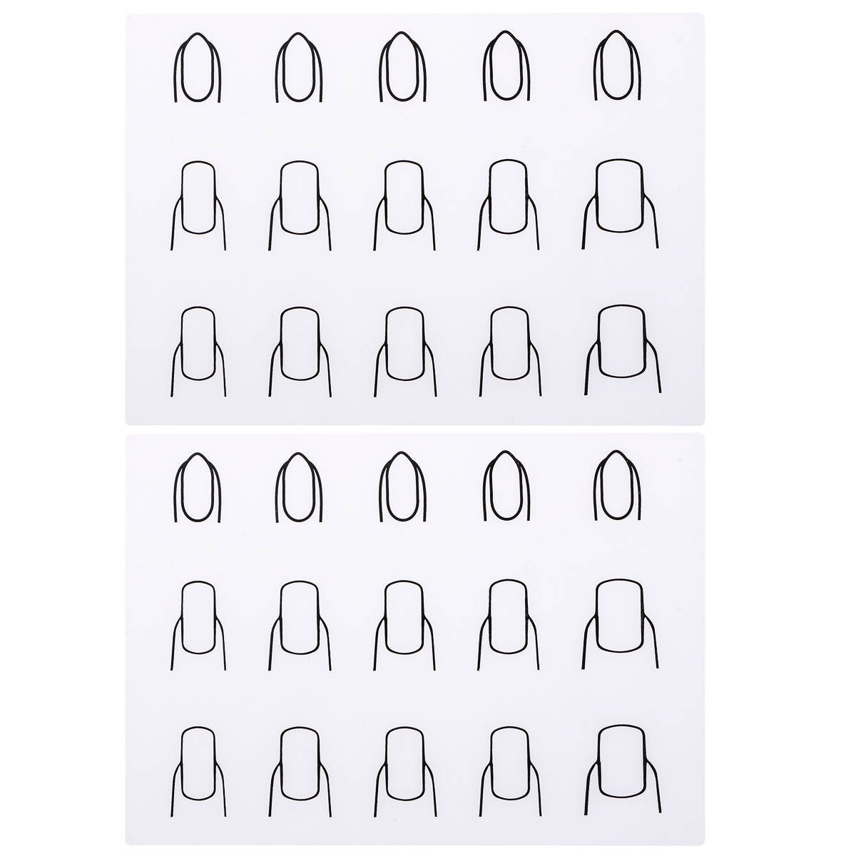 Nail Art Stamping Mat Silicone Workspace Stamping Plate Nail Polish Coloring Practice Pad Nail Sticker Guide Printing Transfer Table Cover Tools Manicure Mat (A Type)