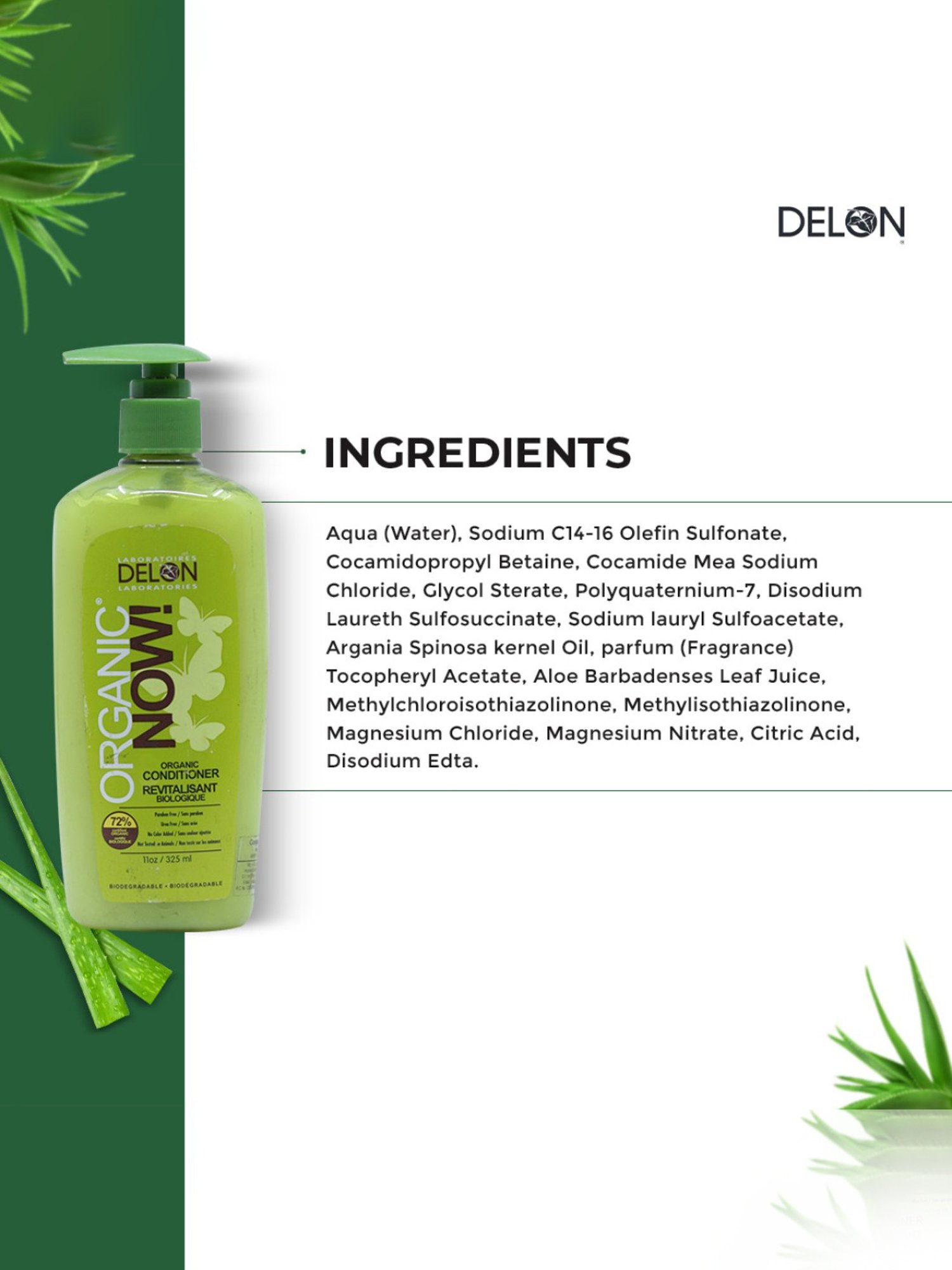 Delon Organic Now! Conditioner - 325 ml
