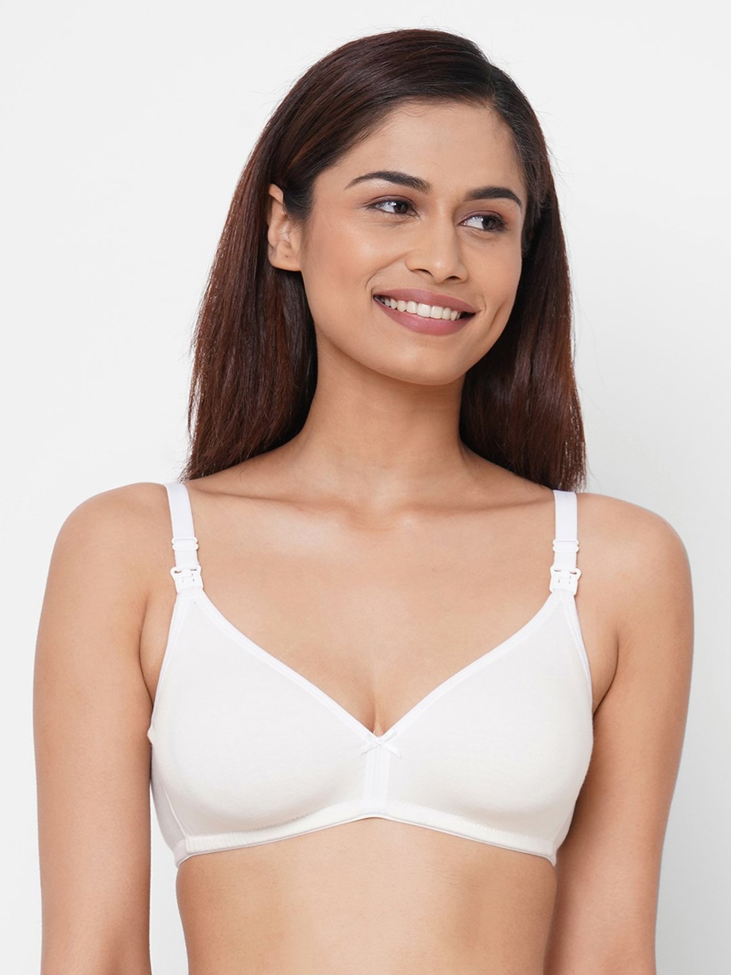 Inner Sense White Non Wired Non Padded Nursing Bra