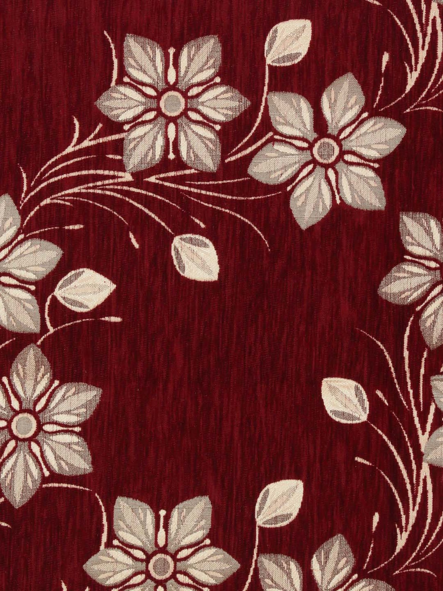 HOSTA HOMES Maroon & Beige Velvet Sofa Cover With Arm Rest - Set of 16