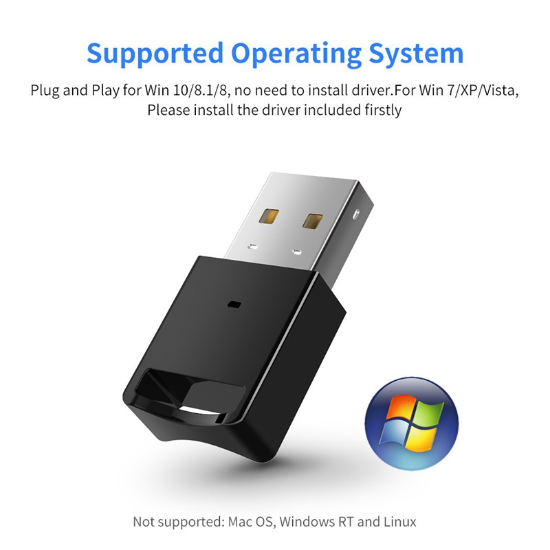 Wireless USB Bluetooth Adapter 4.0 Bluetooth Dongle Music Sound Receiver Adaptador Bluetooth Transmitter For Computer PC Laptop