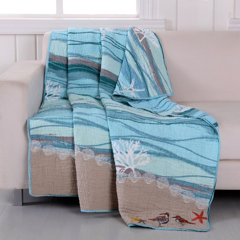 Greenland Home Fashion Maui Throw High Quality Blanket - 50"x60" in Multicolor