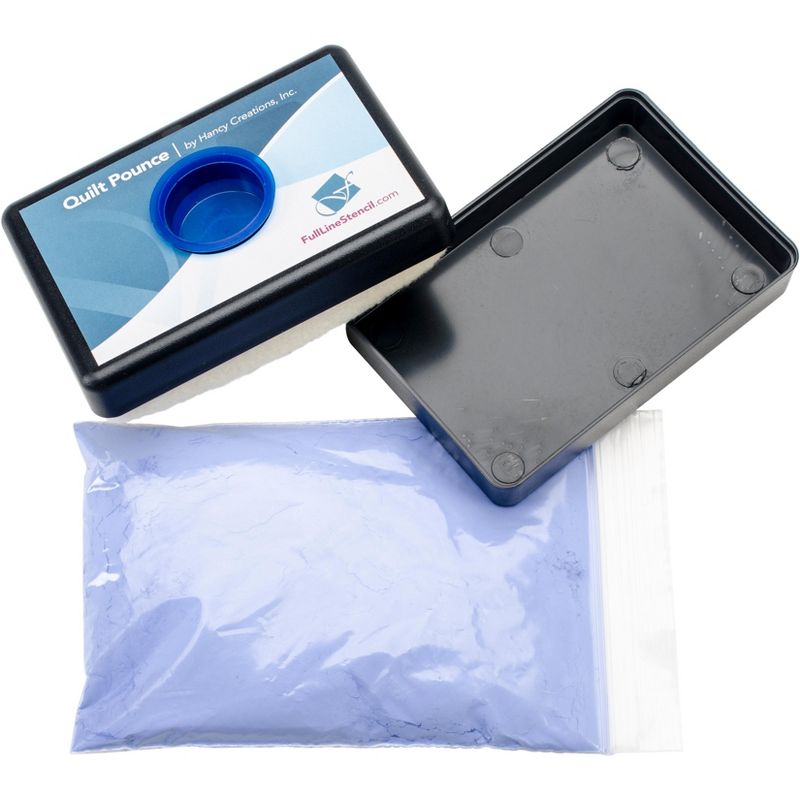 Hancy Quilt Pounce Pad W/Chalk Powder-4oz Blue
