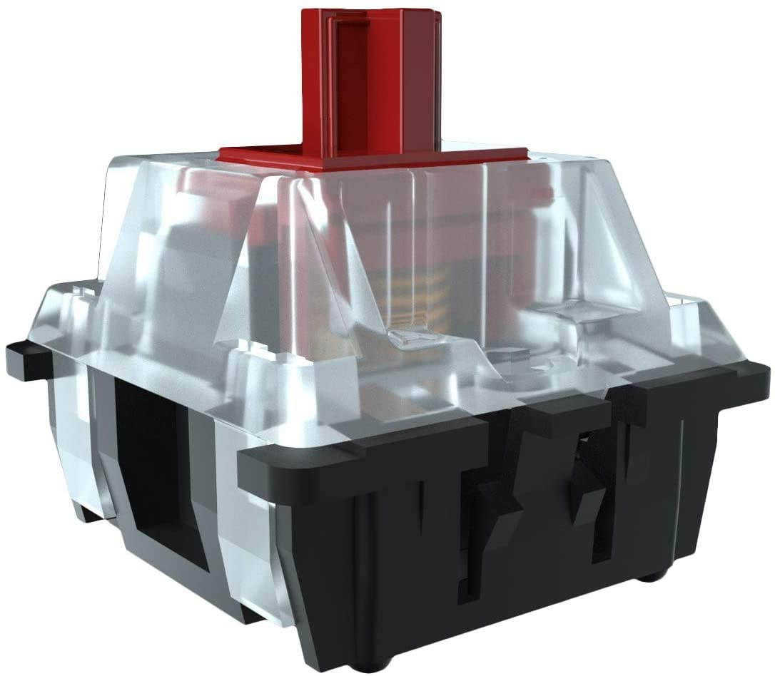 Gateron Optical Red Switch DIY Replaceable Switches for Mechanical Gaming Keyboard (10 PCS) (Red)