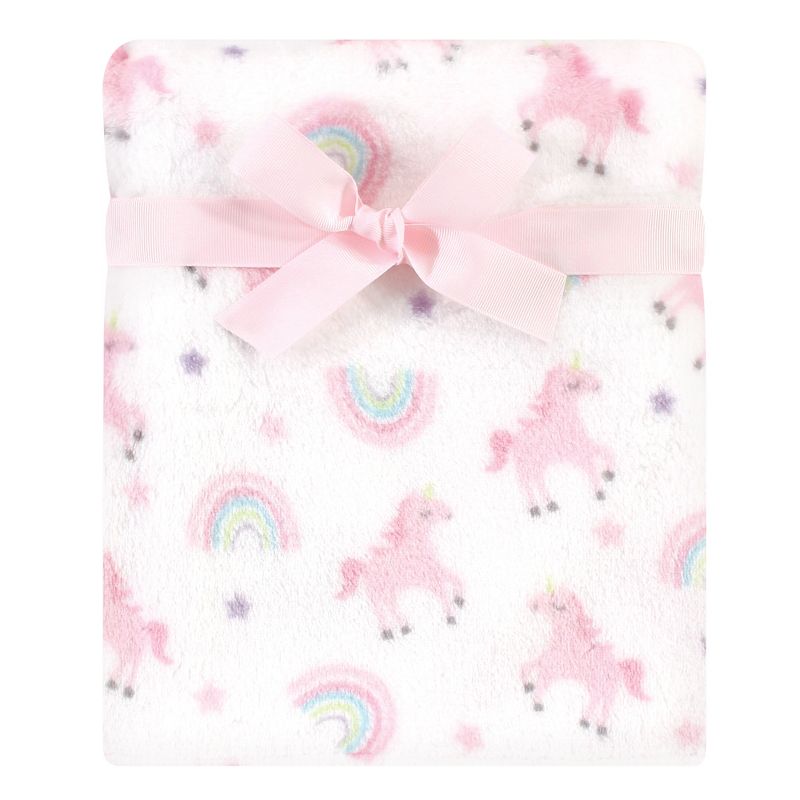 Hudson Baby Infant Boy Plush Blanket with Security Blanket, Boy Gray Fox, One Size