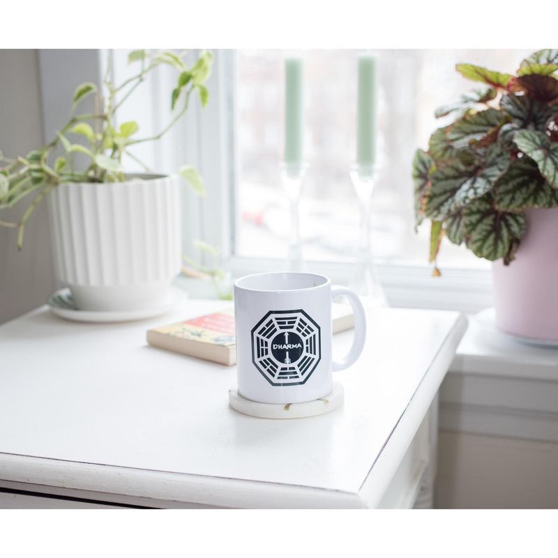 Surreal Entertainment Lost DHARMA Initiative Logo Ceramic Mug | Holds 11 Ounces
