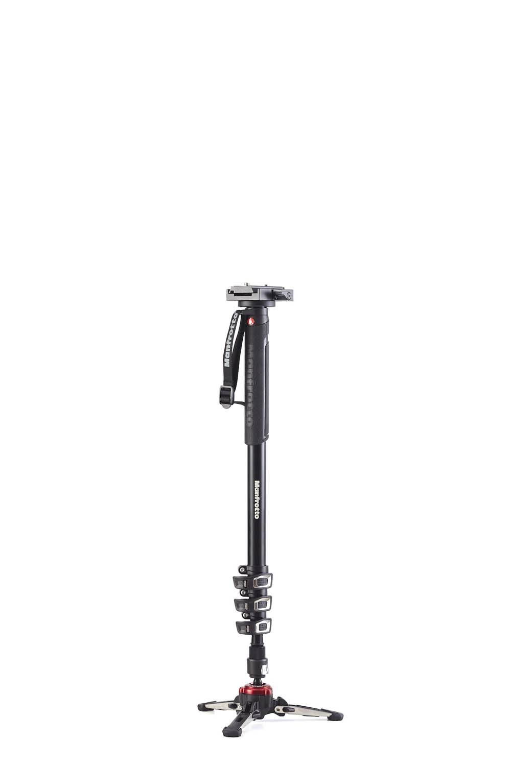Manfrotto XPRO Monopod+ Aluminum Monopod with 577 Video Adapter, 4 Section