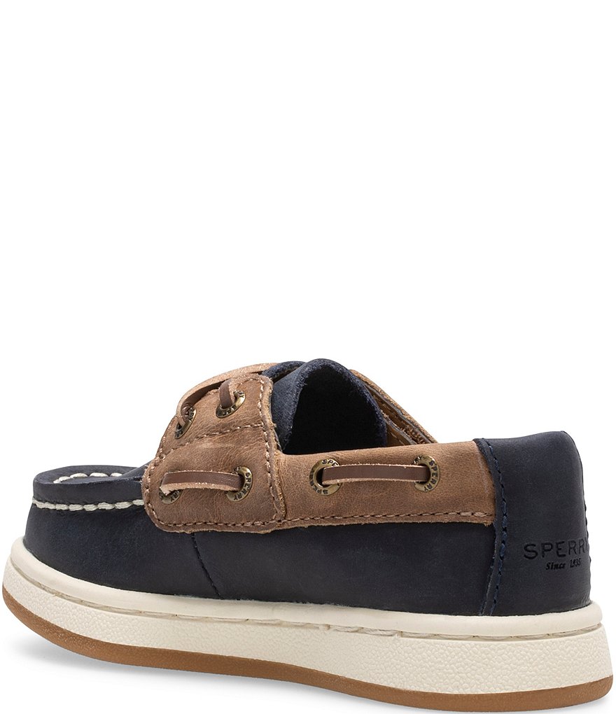 Sperry Boys' Sperry Cup II Leather Jr Boat Shoes (Toddler)
