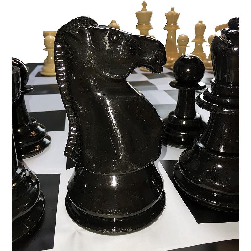 WE Games Garden Chess Set - Large 8 inch King, 35.5 inch Board