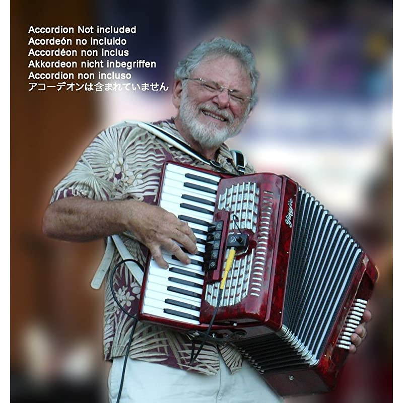 The Grip Plus-6 3-Row Diatonic Accordion Pickup with 2 6-inch Flexible Micro-Goosenecks by