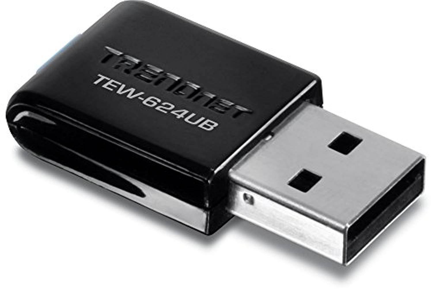 trendnet 300mbps wireless n usb adapter, compatible with windows xp/vista/7/8/8.1, tew624ub