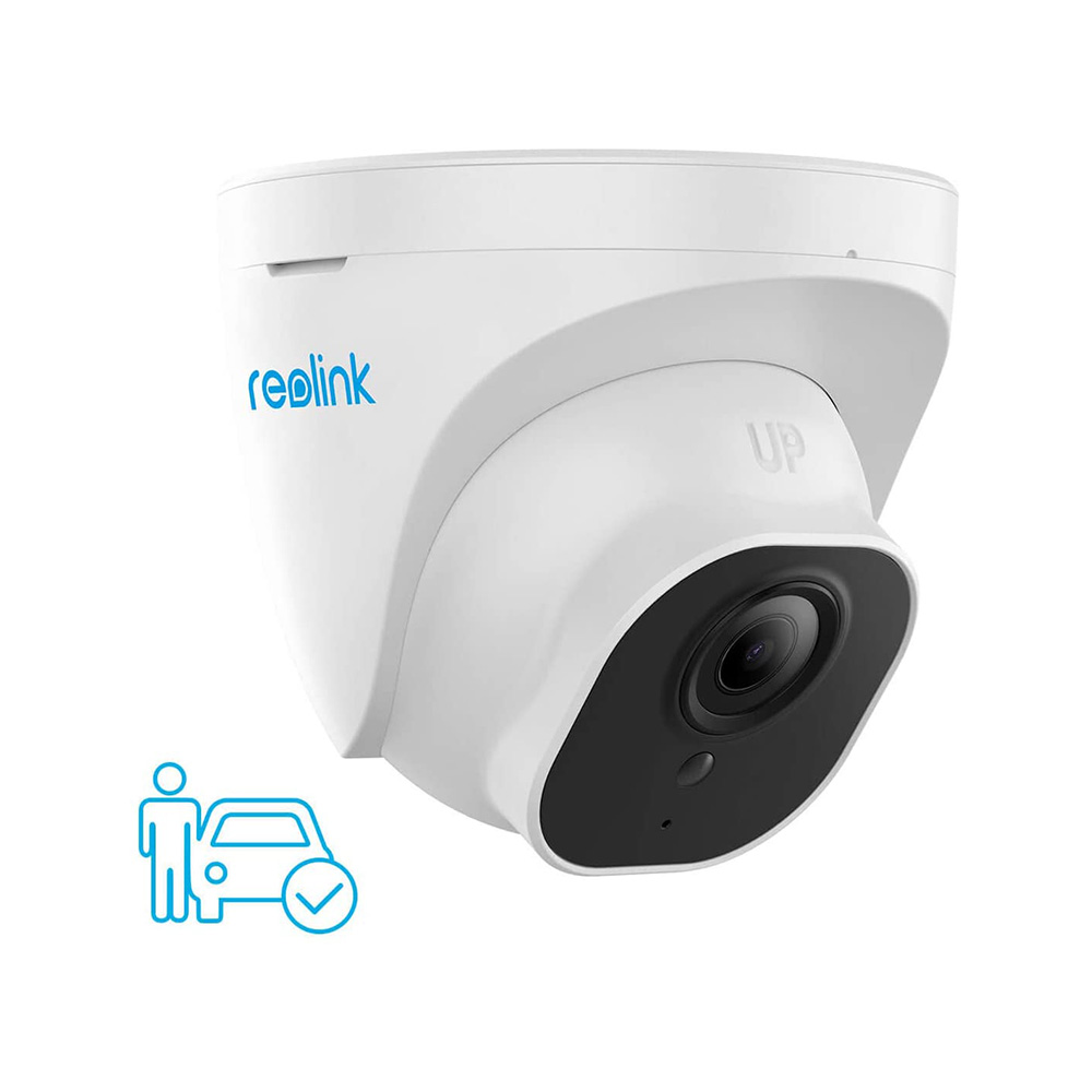 Reolink 4K 8MP Outdoor Security Camera, Smart Human/Vehicle Detection PoE IP Camera Work with Google Assistant Audio Dome, 256GB Micro SD (not Included) Storage for 24/7 Recording, RLC-820A